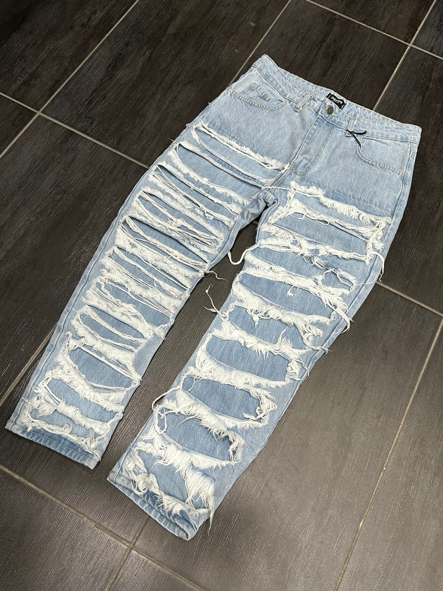JEANS RIPPED MOD CELESTE