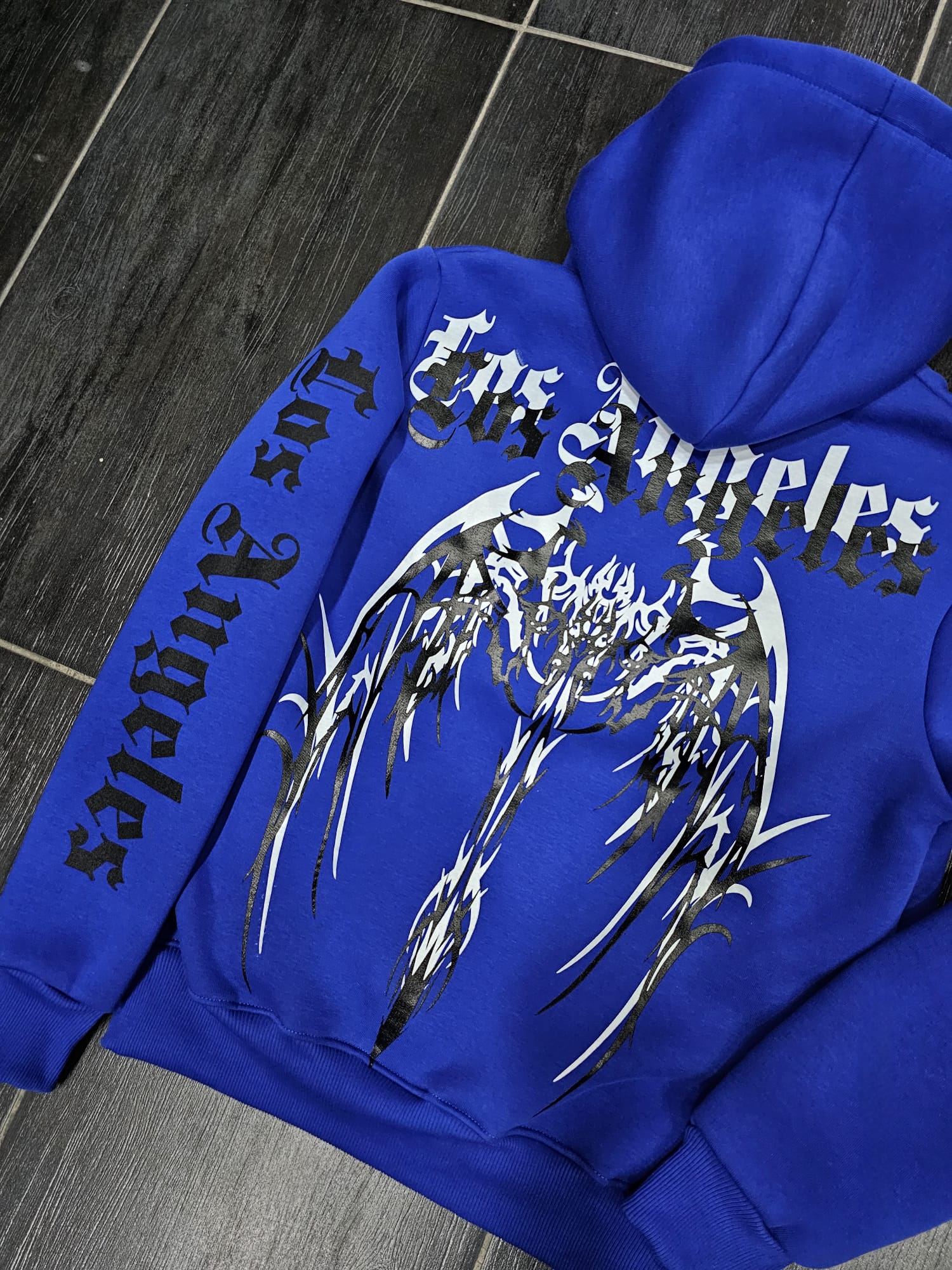 Felpa MOD LS SKELETON BLUE
