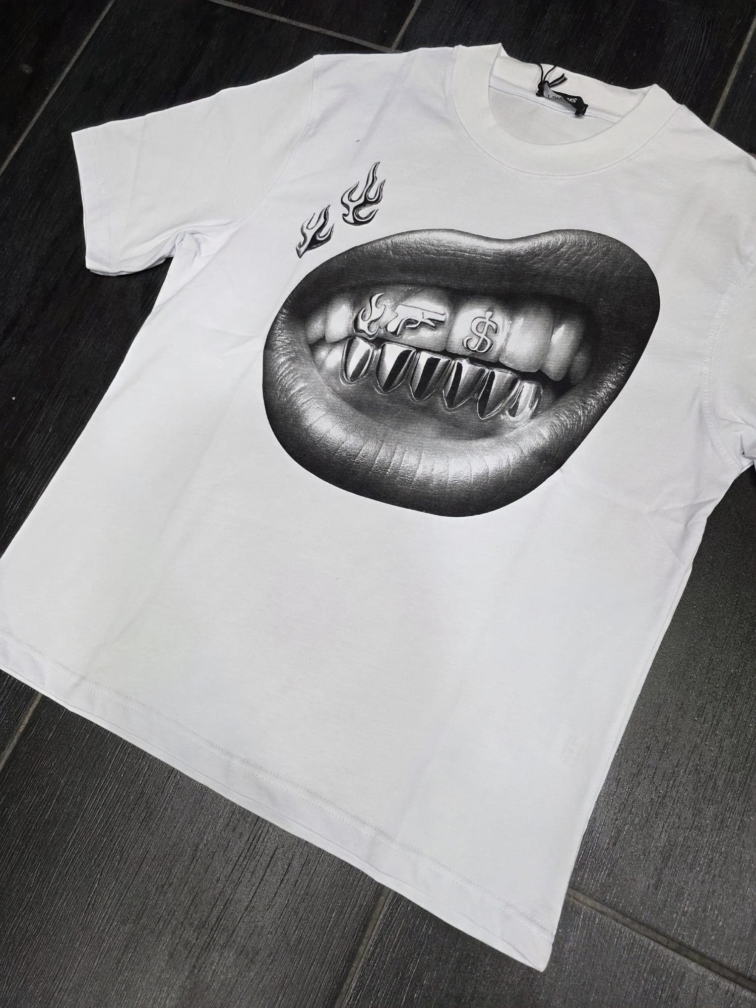 T-Shirt mod bocca acciaio