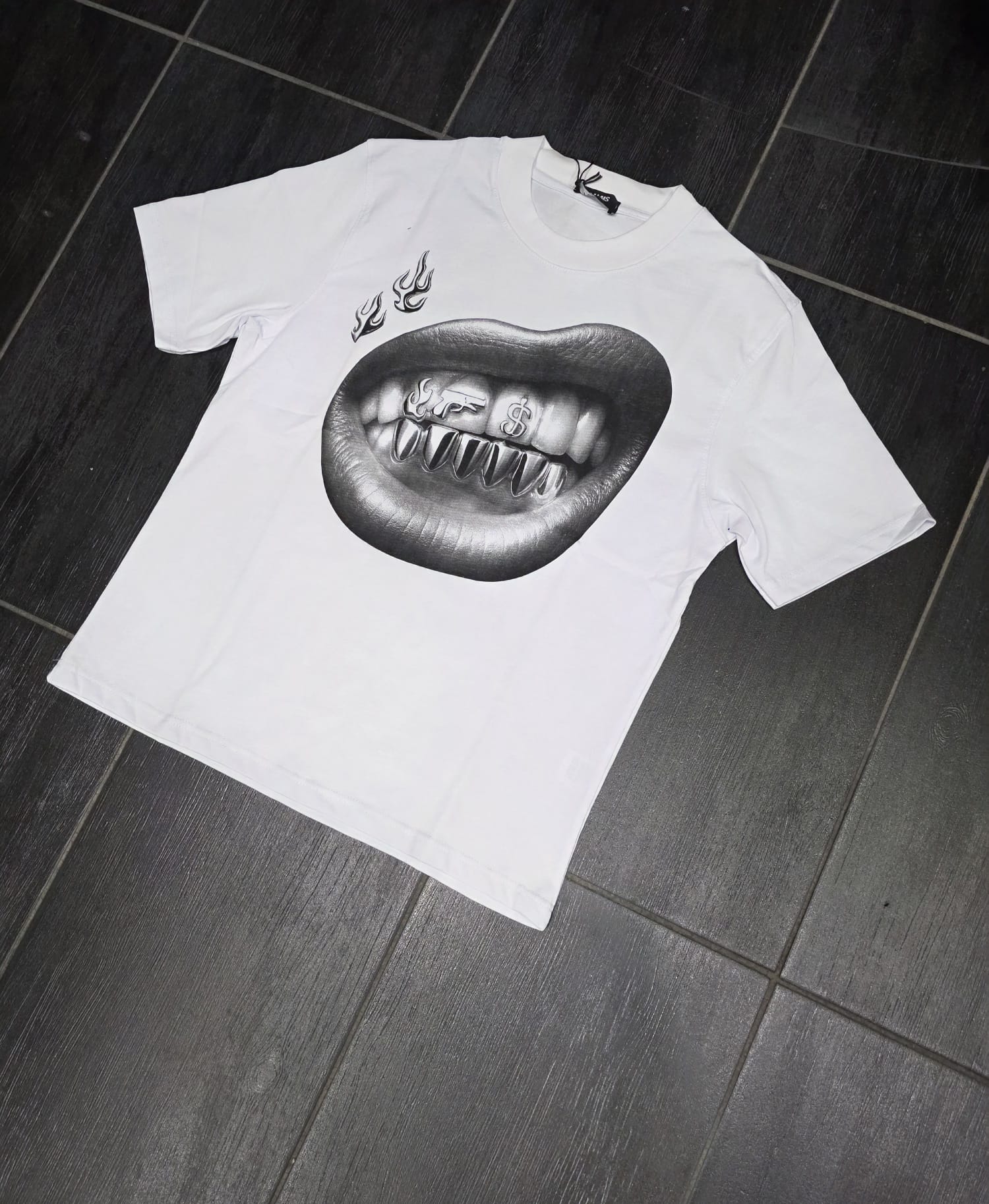 T-Shirt mod bocca acciaio
