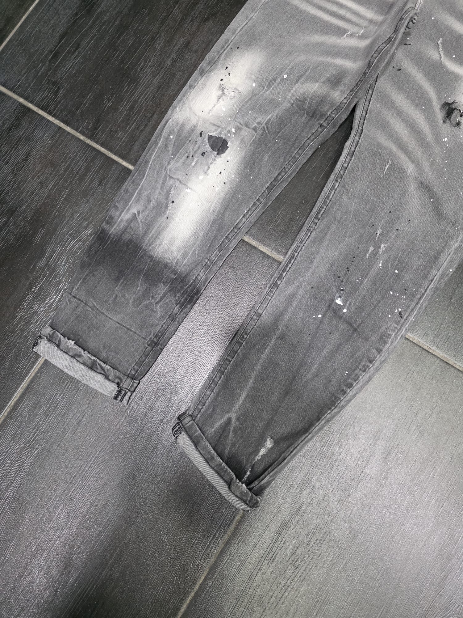 JEANS MOD FL/2 GRIGIO CHIARO