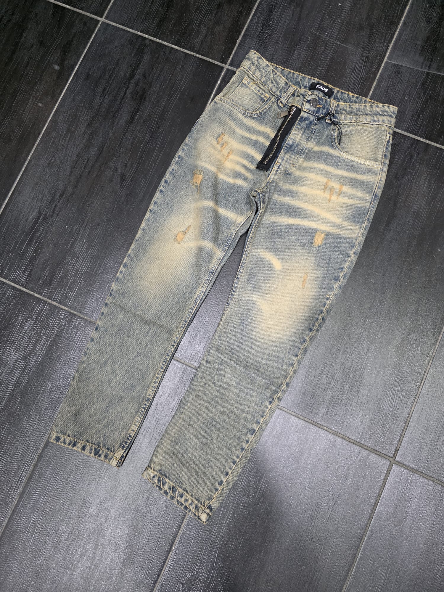 JEANS MOD DS 264 zip SABBIATO