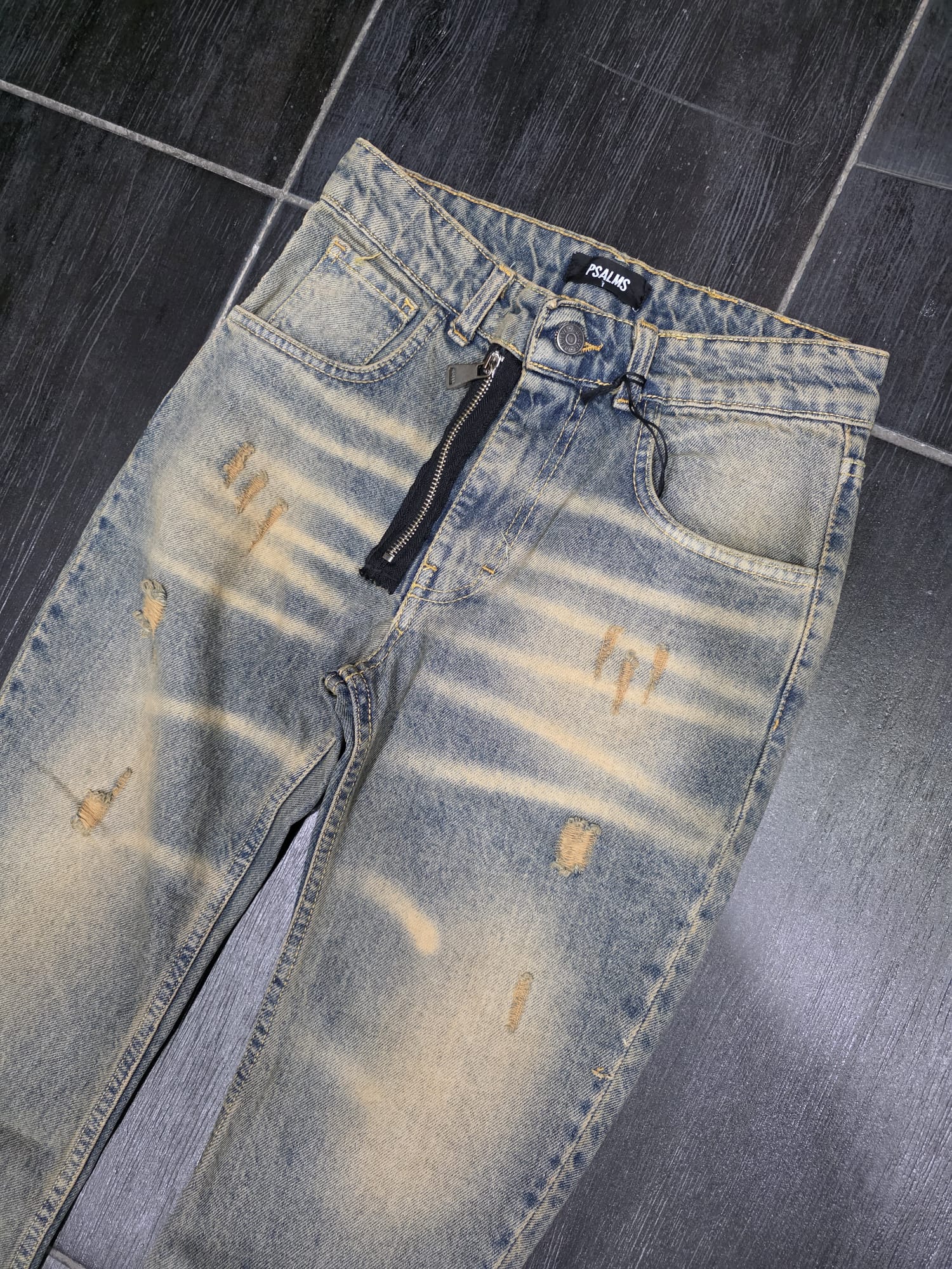 JEANS MOD DS 264 zip SABBIATO