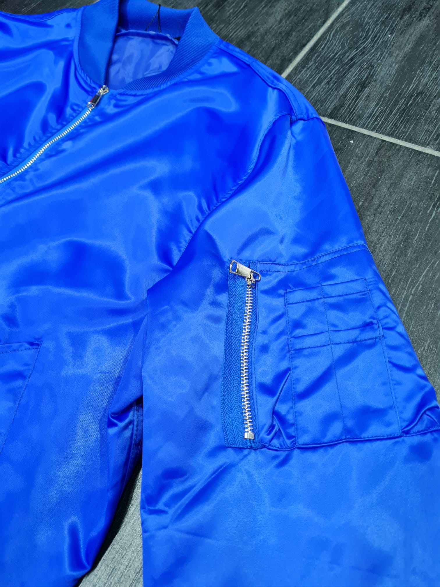 Giubbino Acetato Blu