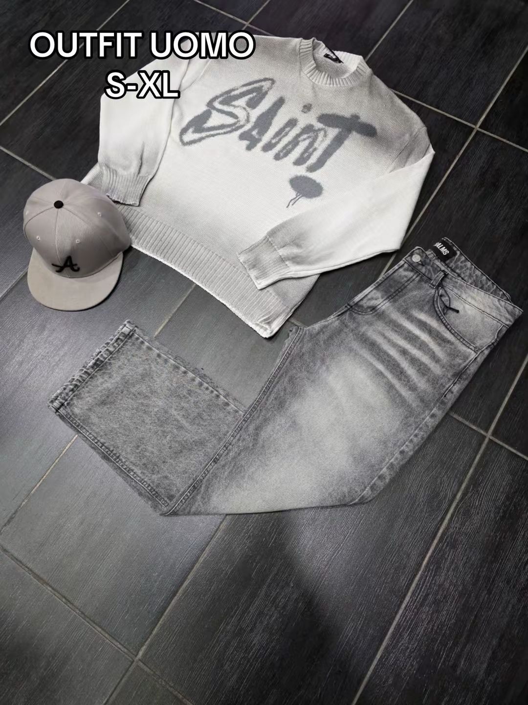 Maglione Saint 03 + Jeans 2112 + CAPPELLO MOD A