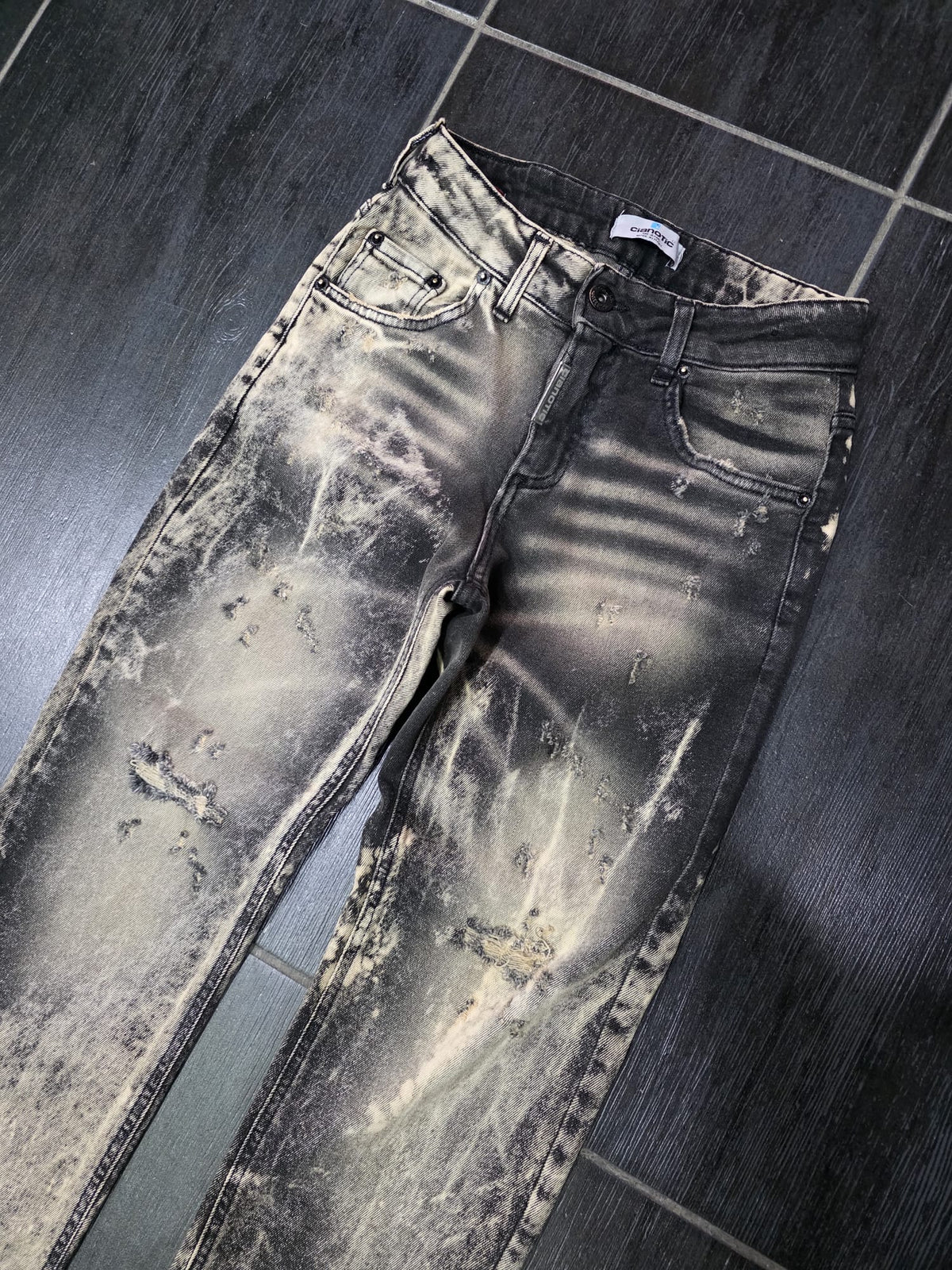 JEANS MOD BAGGY STARK SABBIATO BLACK
