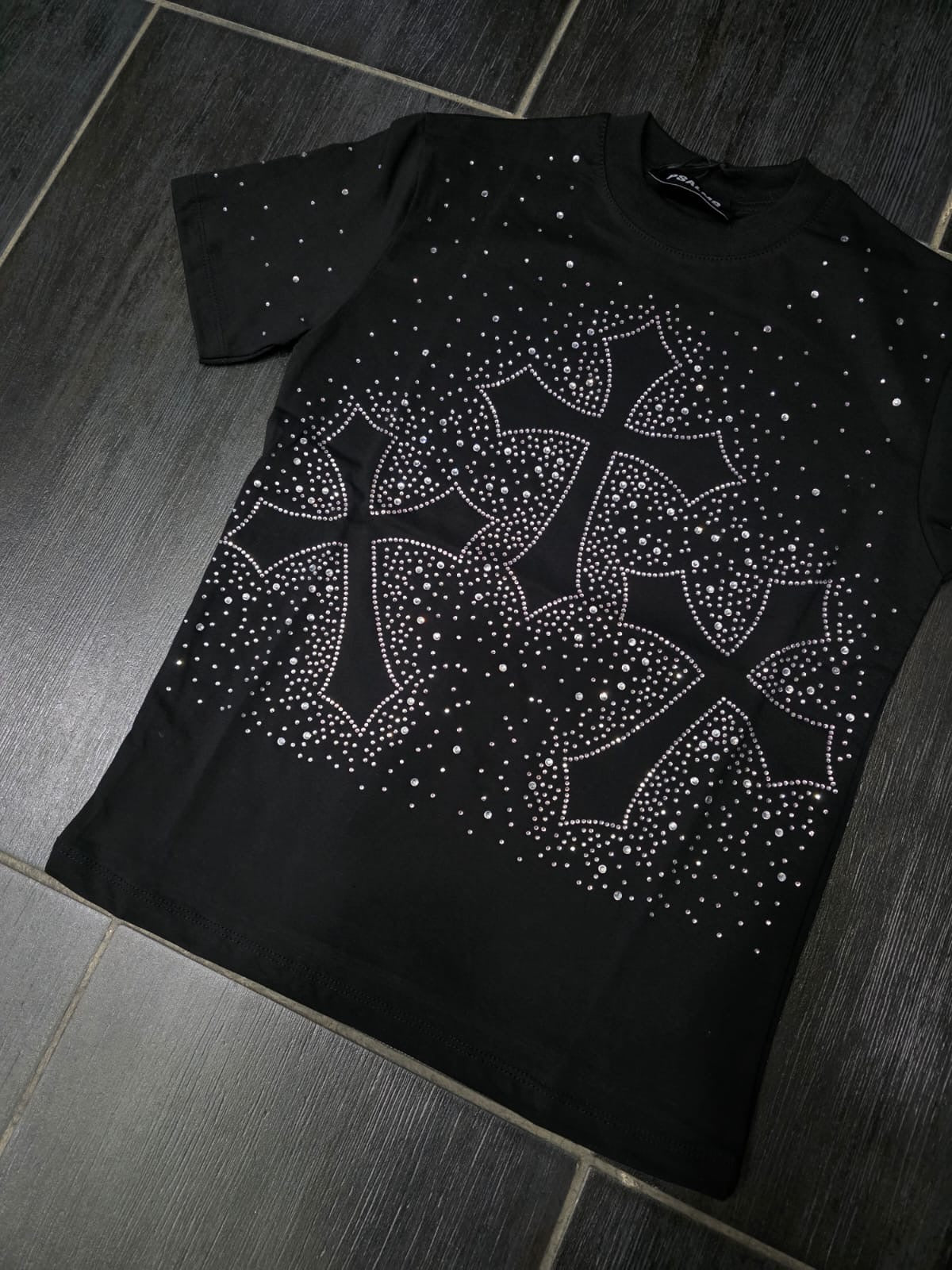 T-SHIRT MOD CROCI BRILLANTINI